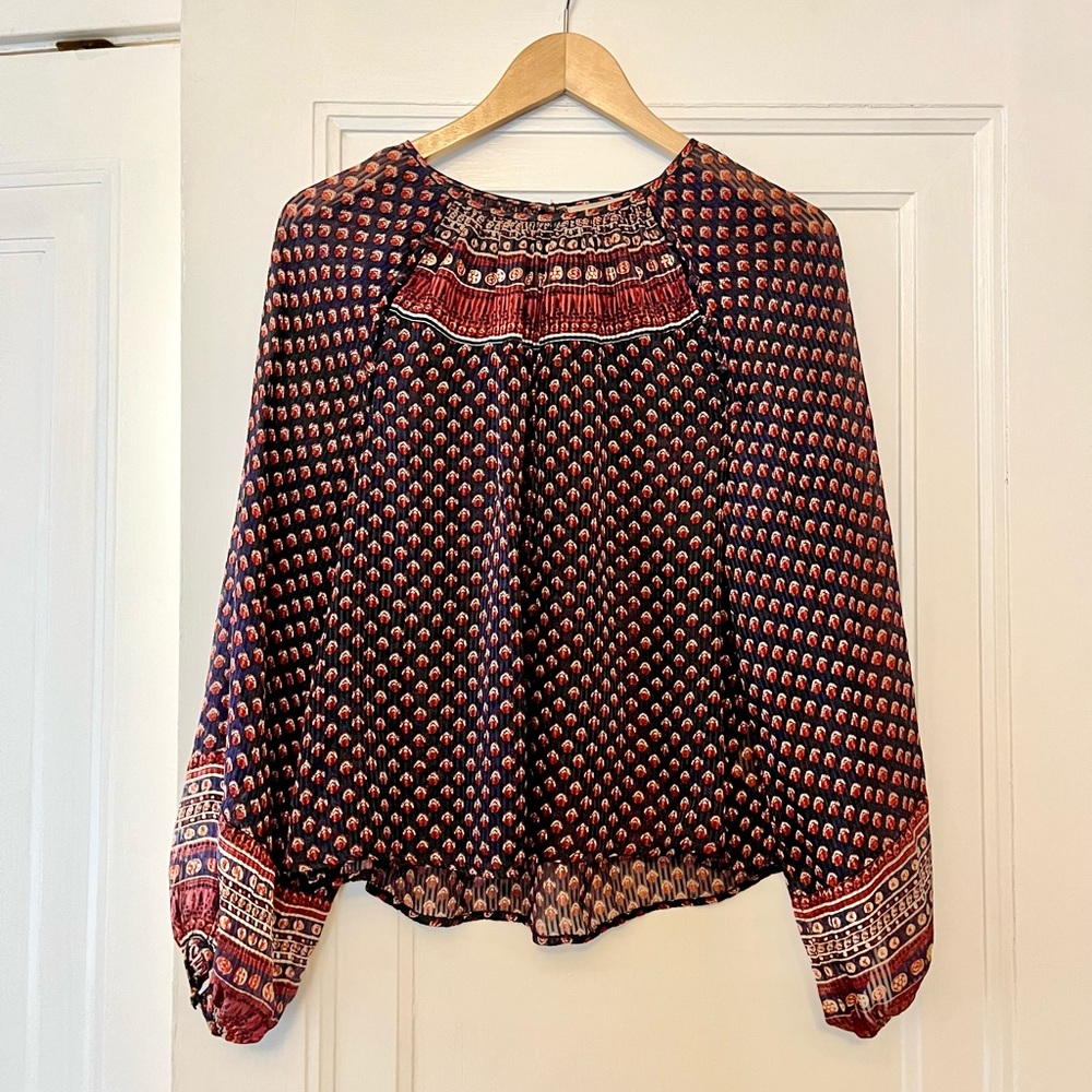 Doen silk manzanita blouse